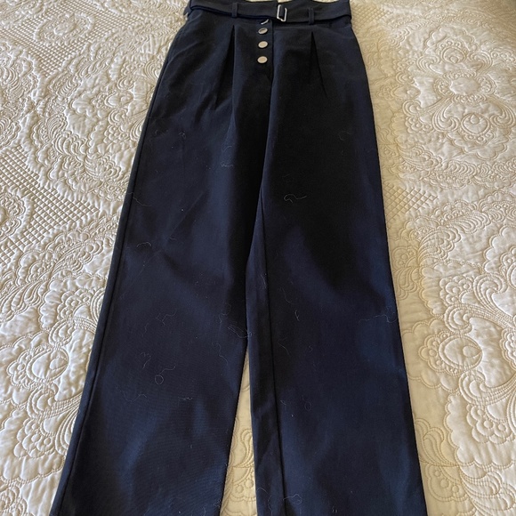 THE RANGE NYC Black High Waist Sailor Trousers, Pants NWT! Retail: $318! XS - Picture 11 of 15